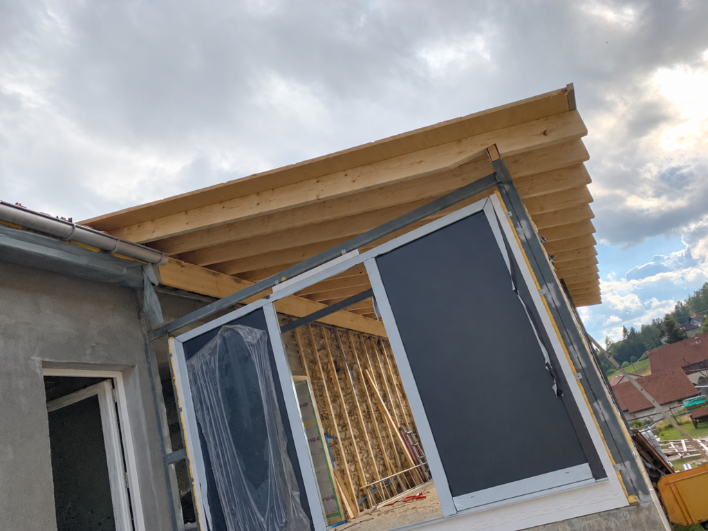Charpente bois de la toiture de véranda – Atelier Art Home